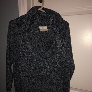 Braeve fringed cowl neck sweater size M